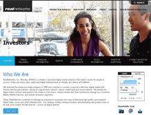 Tablet Screenshot of investor.realnetworks.com